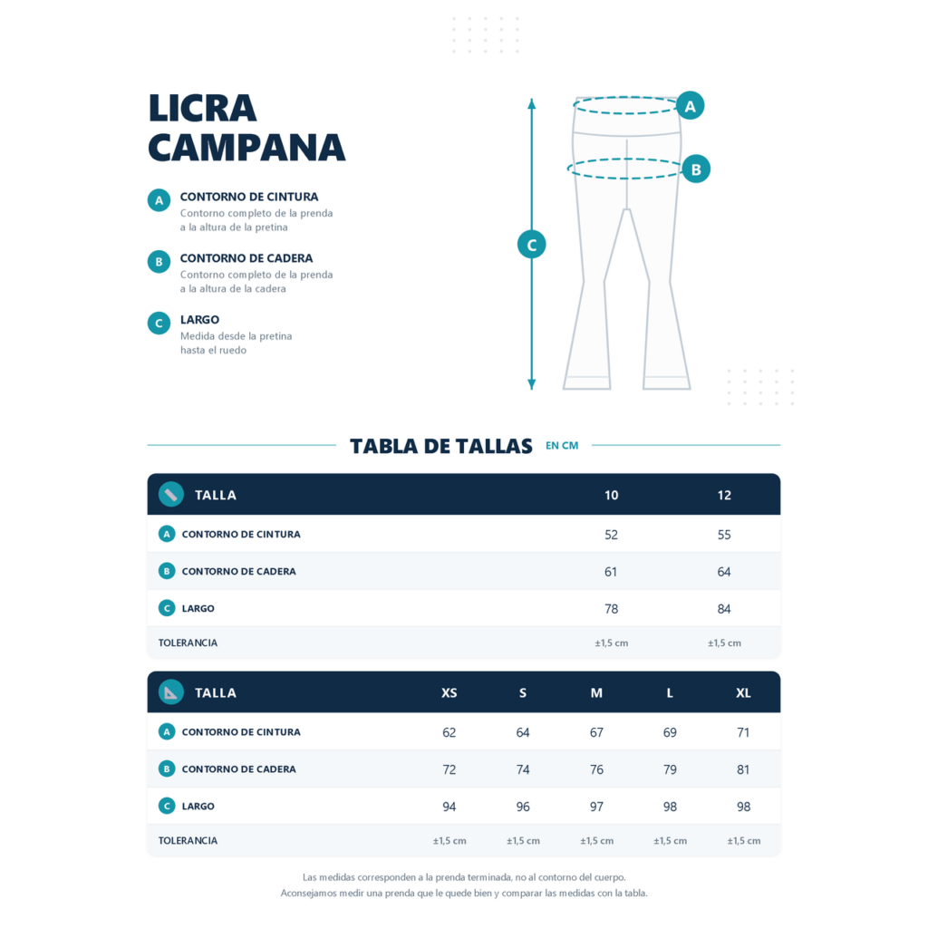 Leggings Campana (EY3 a Y12)
