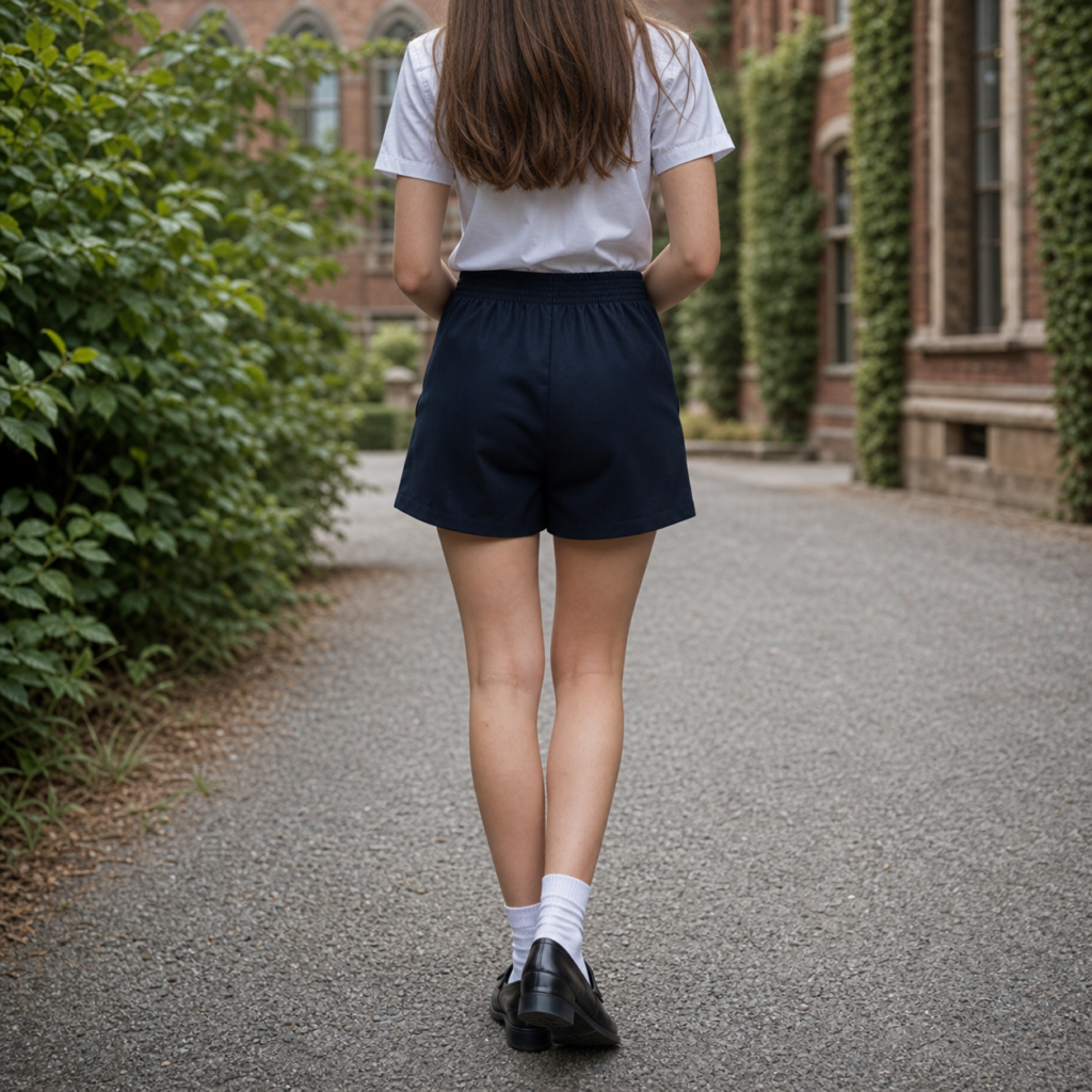 Navy Skort